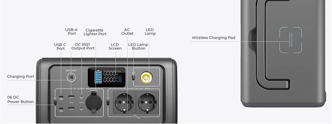 Зарядная станция BLUETTI PowerOak EB70 (716Вт.ч) - изображение