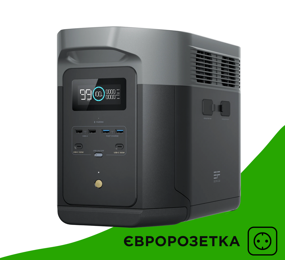 Зарядная станция EcoFlow Delta 2 MAX EU (2048Вт.ч) - изображение