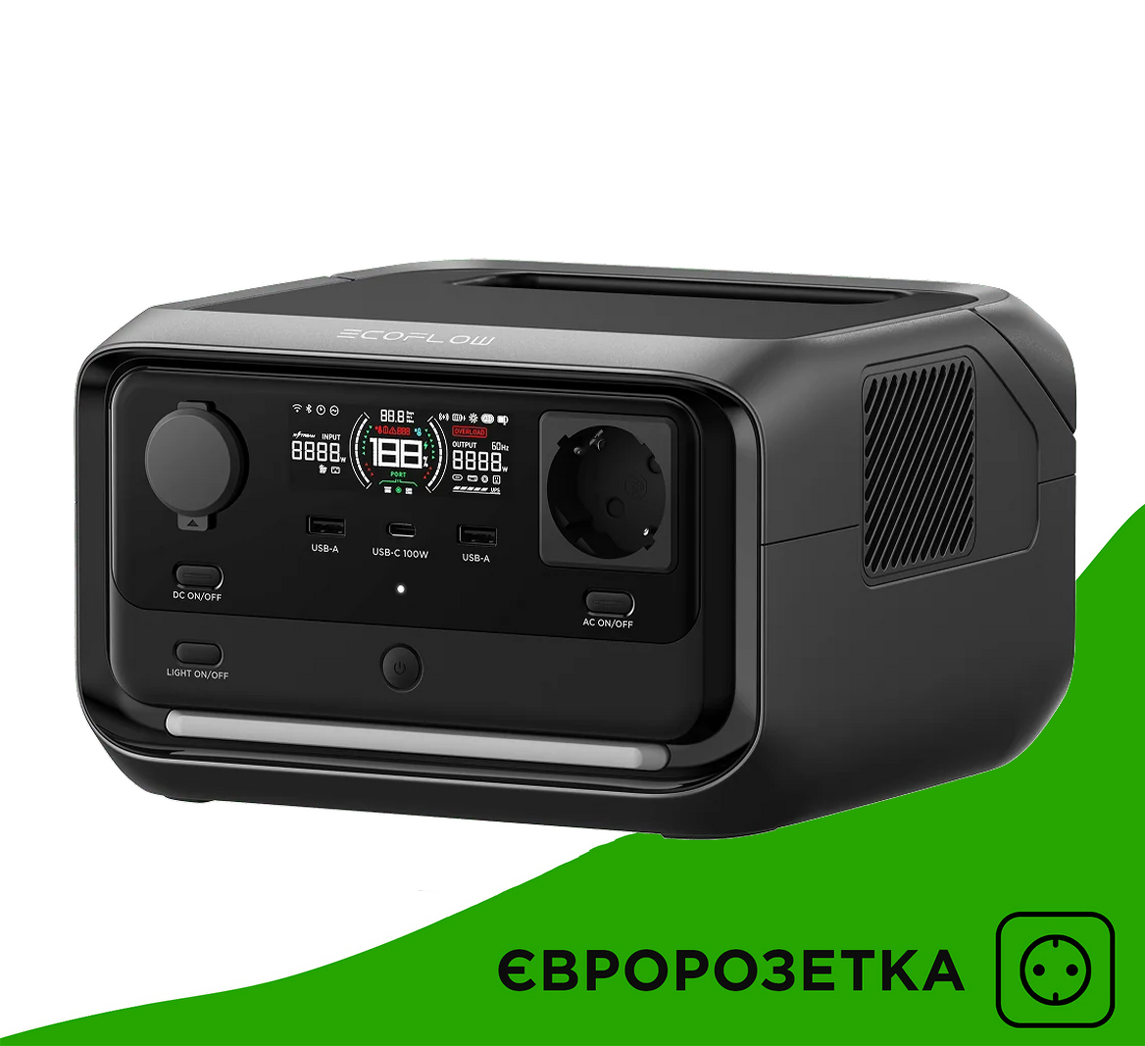 Зарядная станция EcoFlow River 3 Plus EU (286Вт.ч) - изображение